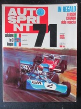 AUTOSPRINT ANNO 1971 ANNUARIO CON DISCO CIFRARIO [G586B]