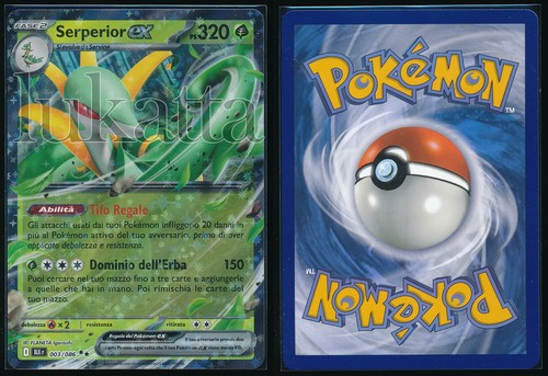 Carta pokémon serperior - carta, ex