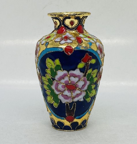 Vaso smaltato cloisonné