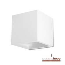 APPLIQUE CUBO IN GESSO LAMPADA