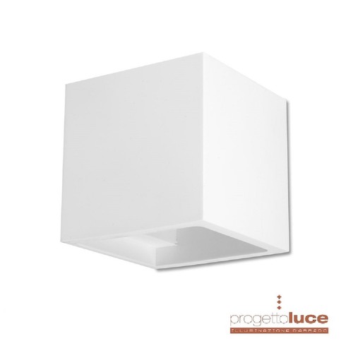 Applique cubo gesso lampada - cubo,