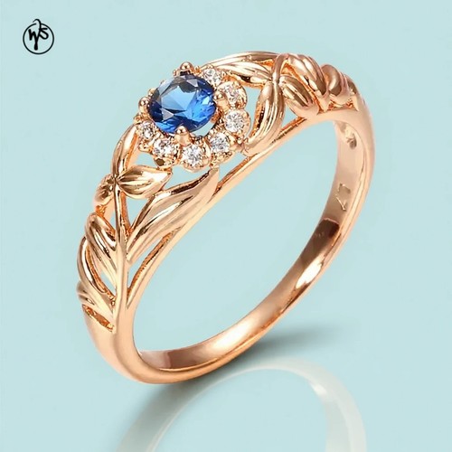 Anello con zirconi - , oro
