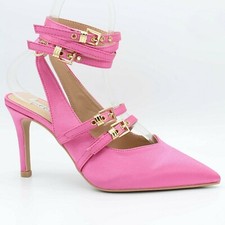 scarpe decollete decolte da donna tacco 10 alto spillo con fibbie 37 38 39 40 41