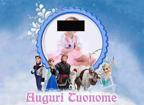 Cialda frozen decorazione - frozen,