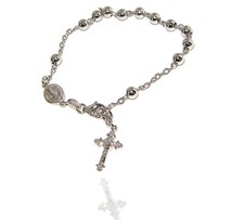 bracciale rosario argento 925