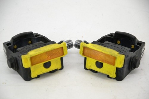 Pedali mtb nero giallo look - pedali,