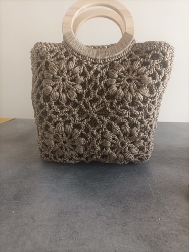 Borsa uncinetto fatta mano - uncinetto, a