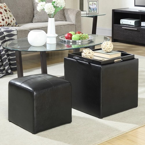 Set pouf poggiapiedi in - 2,