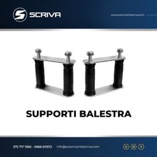 COPPIA SUPPORTO BOCCOLA BALESTRA POSTERIORE DX/SX FIAT PANDA 141 4X4 1986->