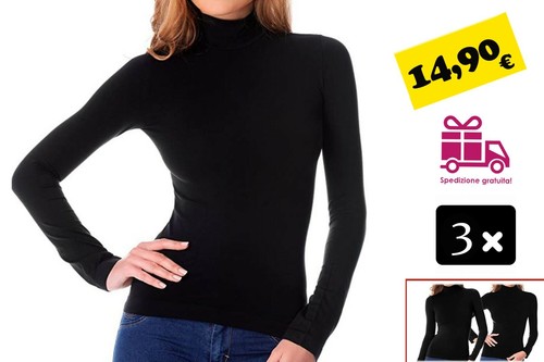 3pz dolcevita lupetto donna - 3pz,