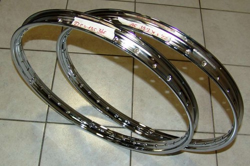 Coppia cerchi acciaio - acciaio, moto