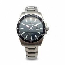 SECTOR in acciaio data e ora