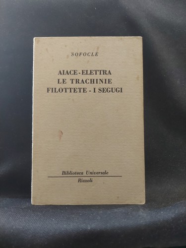 Bur sofocle aiace elettra - aiace, le