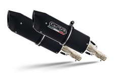 Kawasaki Z1000 2007-2009 Scarico GPR Doppio Slip-on Furore Nero