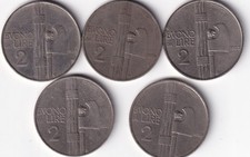 BUONO DA 2 LIRE SERIE COMPLETA