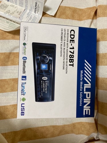 Alpine cde 178bt - alpine,