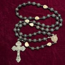 Rosario cordino perline roccia
