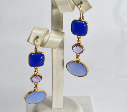 Orecchini argento 925 agata - argento,