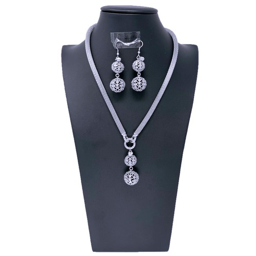 Collana orecchini pendenti - collana,
