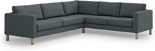 Durable dark grey sofa cover - dark,