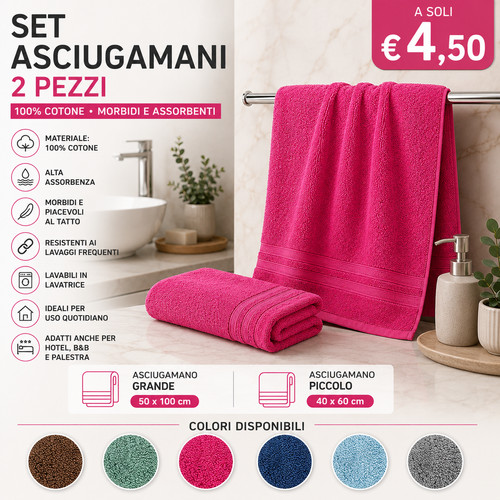 Set asciugamani 100 - set,