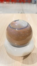 SFERA IN VETRO CALCEDONIO  CON