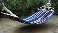 Amaca matrimoniale in cotone 150x200 cm asse in legno giardino campeggio tenda