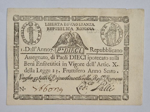 Repubblica romana 1796 1799 - 1a, 1796-1799