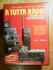 RARO COFANETTO CON LIBRO + CASSETTA : ' A TUTTA RADIO '  !!!!!!!!!!!!