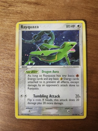 Rayquaza 107 holo raro - rayquaza,