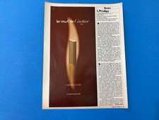 PUBBLICITà ADVERTISING LE MUST DE CARTIER ACCENDINO LIGHTER VINTAGE.