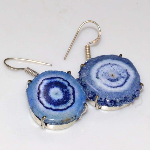 Orecchini quarzo solare - orecchini, blu