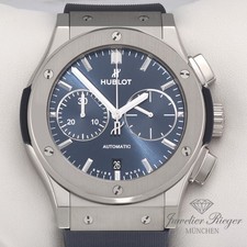 Hublot Classic Fusion Blue 45 mm cronografo 2024 521.NX.7170.RX titanio automatico