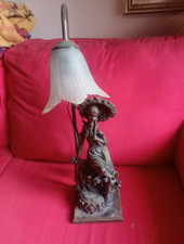 Lampada Art Decò In Ottone 