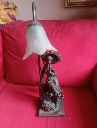 Lampada art decò ottone - lampada,