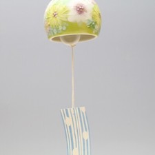 Yuzuriha 247 Carillon a Vento Ceramica Seto Ware Artigianato Tradizionale Gia...