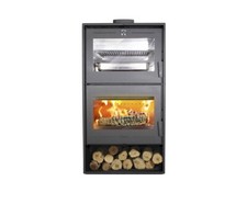 Stufa a legna con forno