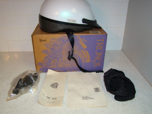 Casco equitazione bianco