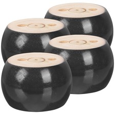 4 pezzi gambe in legno per