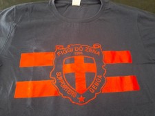 MAGLIETTA T-SHIRT ULTRAS GENOA SUPPORTERS GRADINATA NORD.DOPPIA STAMPA. M