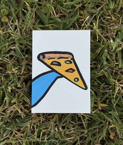 Aceo disegno fetta pizza - fetta,