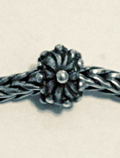 Trollbeads perlina argento