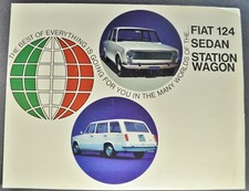 1968 Fiat 124 Brochure Folder