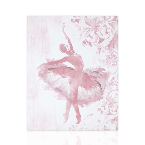 Quadro ballerina floreale - ballerina,