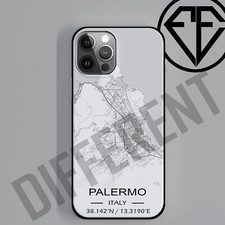 Cover Palermo per IPHONE SAMSUNG HUAWEI,custodia cellulare Palermo città mappa
