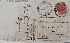 Cartolina viaggiata completa di francobollo e timbro d'epoca. Per collezionisti.