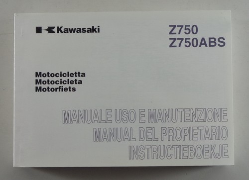 Manuale kawasaki 750 z - manuale,