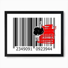 Funny Barcode Animals Art