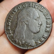 8 Tornesi 1797 Ferdinando IV Regno Napoli due Sicilie  Rara in questa Qualità