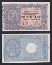 Banconota Italia 10 lire
